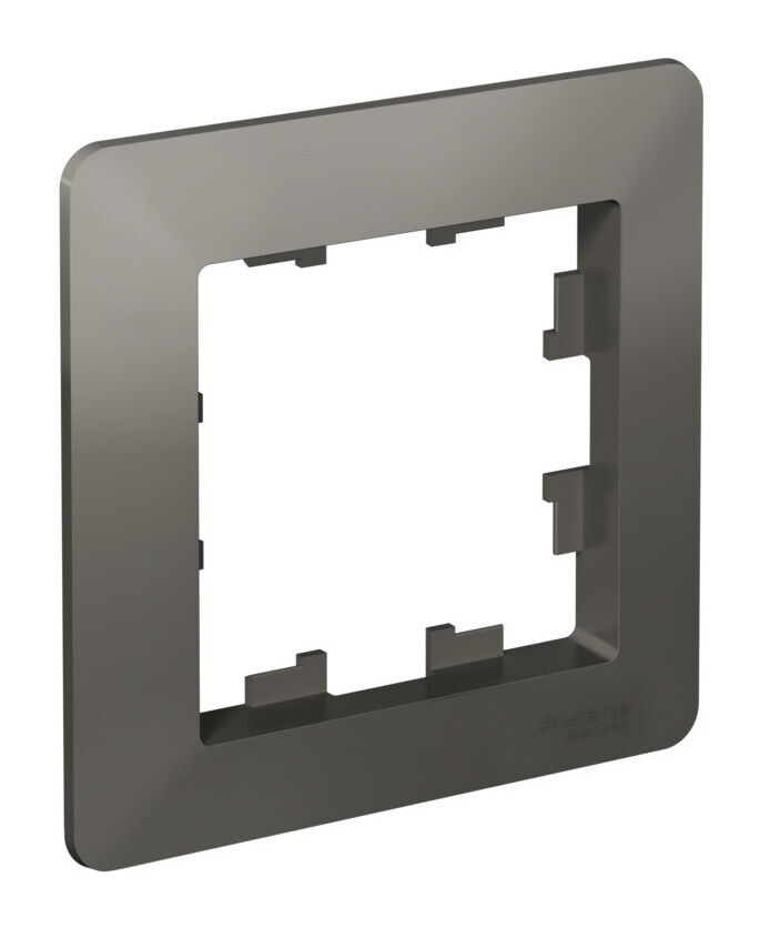 ATLASDESIGN AIR 1-постовая РАМКА, СТАЛЬ/дымчатый черный