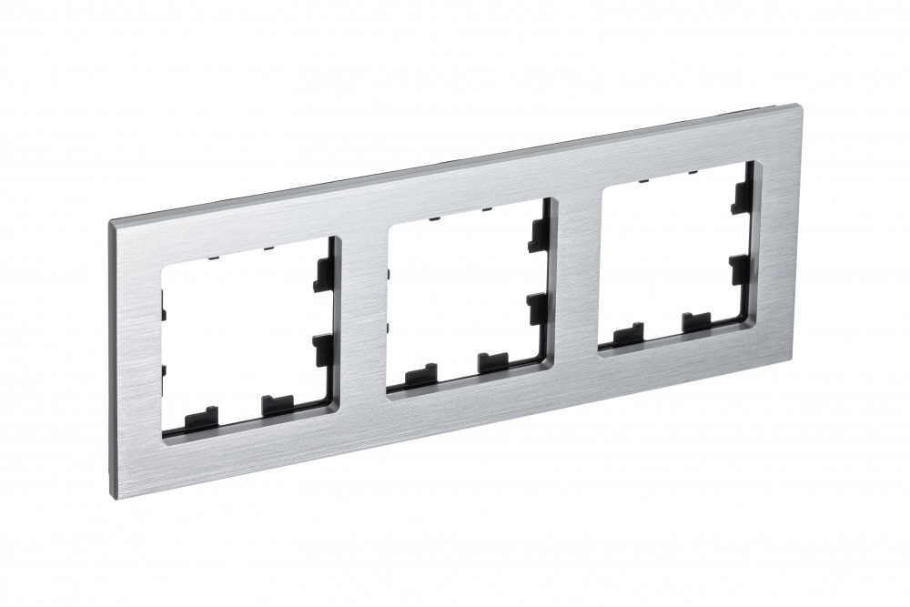 Рамка 3-м AtlasDesign Nature металл серебро