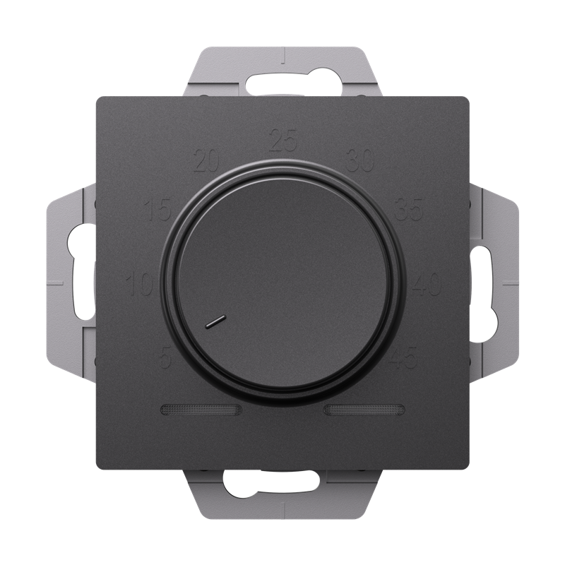 Термостат теплого пола электронный AtlasDesign 10А с датчиком механизм БАЗАЛЬТ