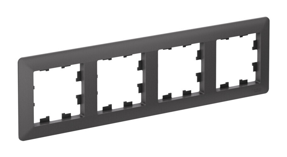 ATLASDESIGN AIR 4-постовая РАМКА, БАЗАЛЬТ/дымчатый черный