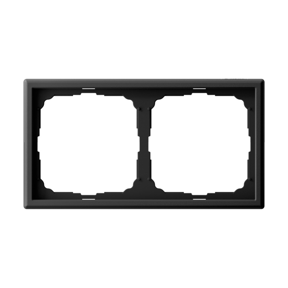 Рамка 2-постовая, универсальная, КАРБОН