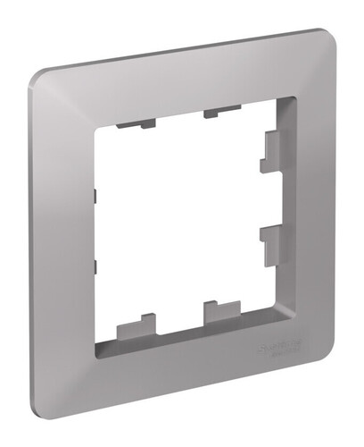 ATLASDESIGN AIR 1-постовая РАМКА, АЛЮМИНИЙ/дымчатый черный