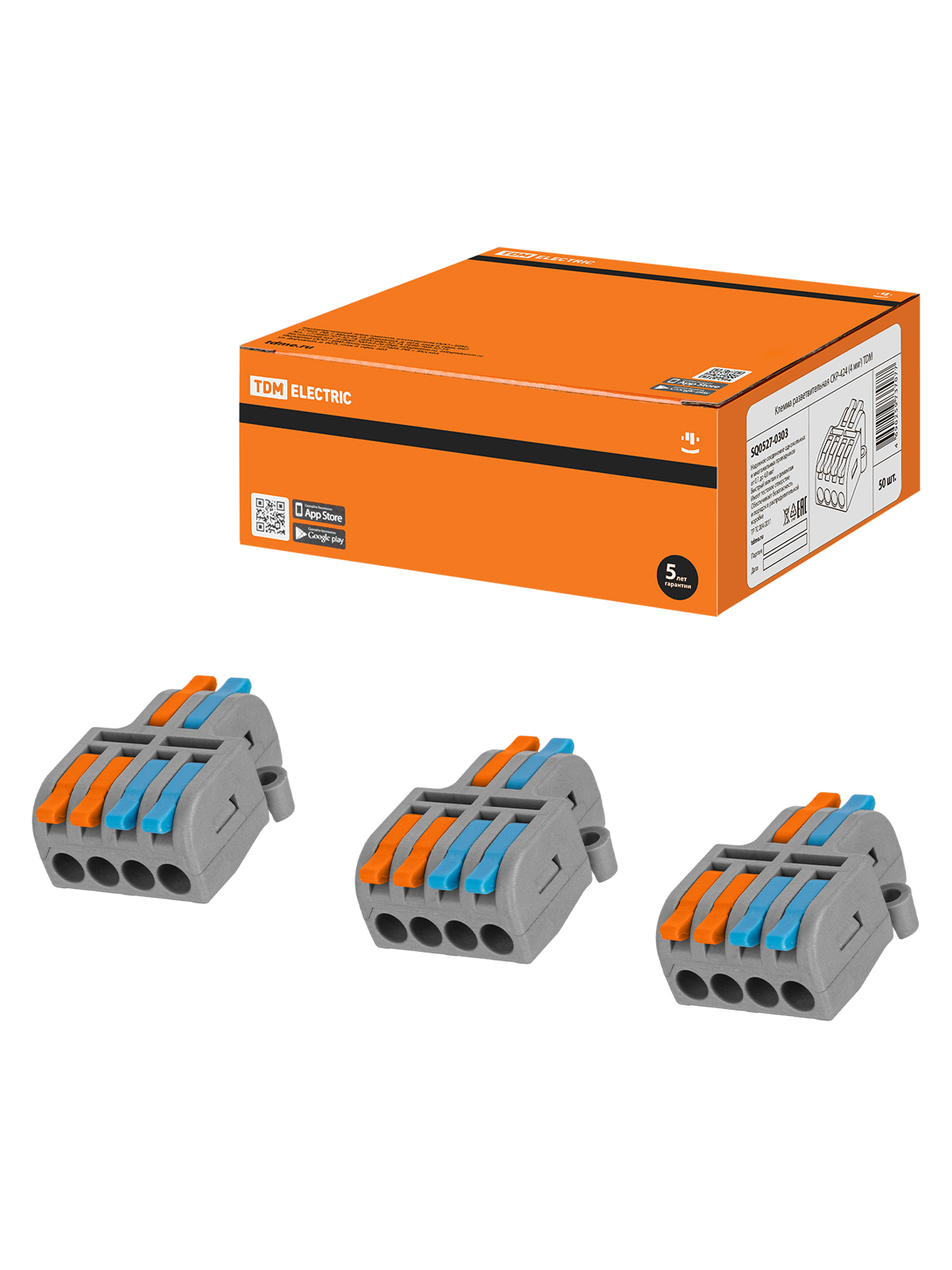 Клемма разветвительная СКР-424 (4 мм2) TDM(50шт)