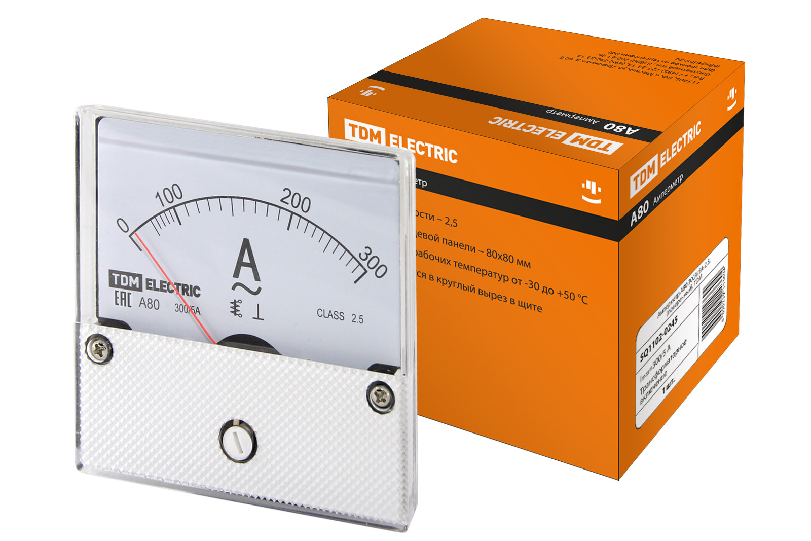 Амперметр А80 300/5А-2,5 TDM