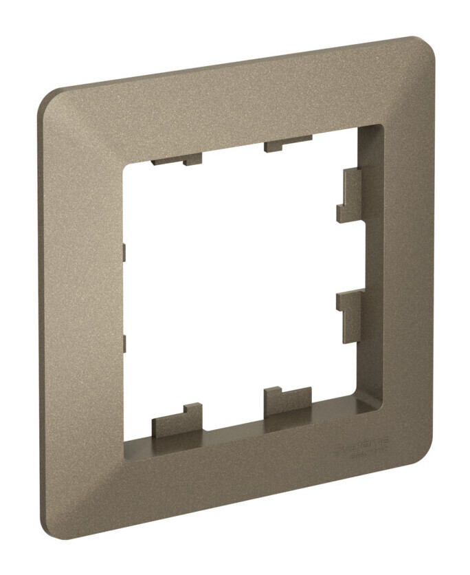 ATLASDESIGN AIR 1-постовая РАМКА, ШАМПАНЬ/дымчатый черный