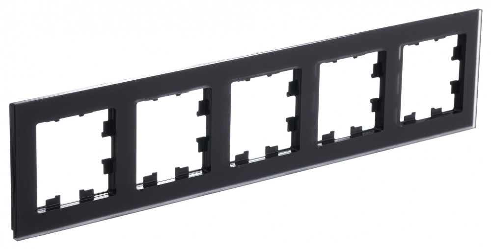 Рамка 5-м AtlasDesign Nature мат. стекло черный