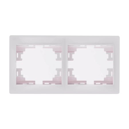 Рамка MIRA-147 2-ая горизонт., белая