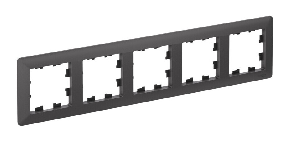 ATLASDESIGN AIR 5-постовая РАМКА, БАЗАЛЬТ/дымчатый черный