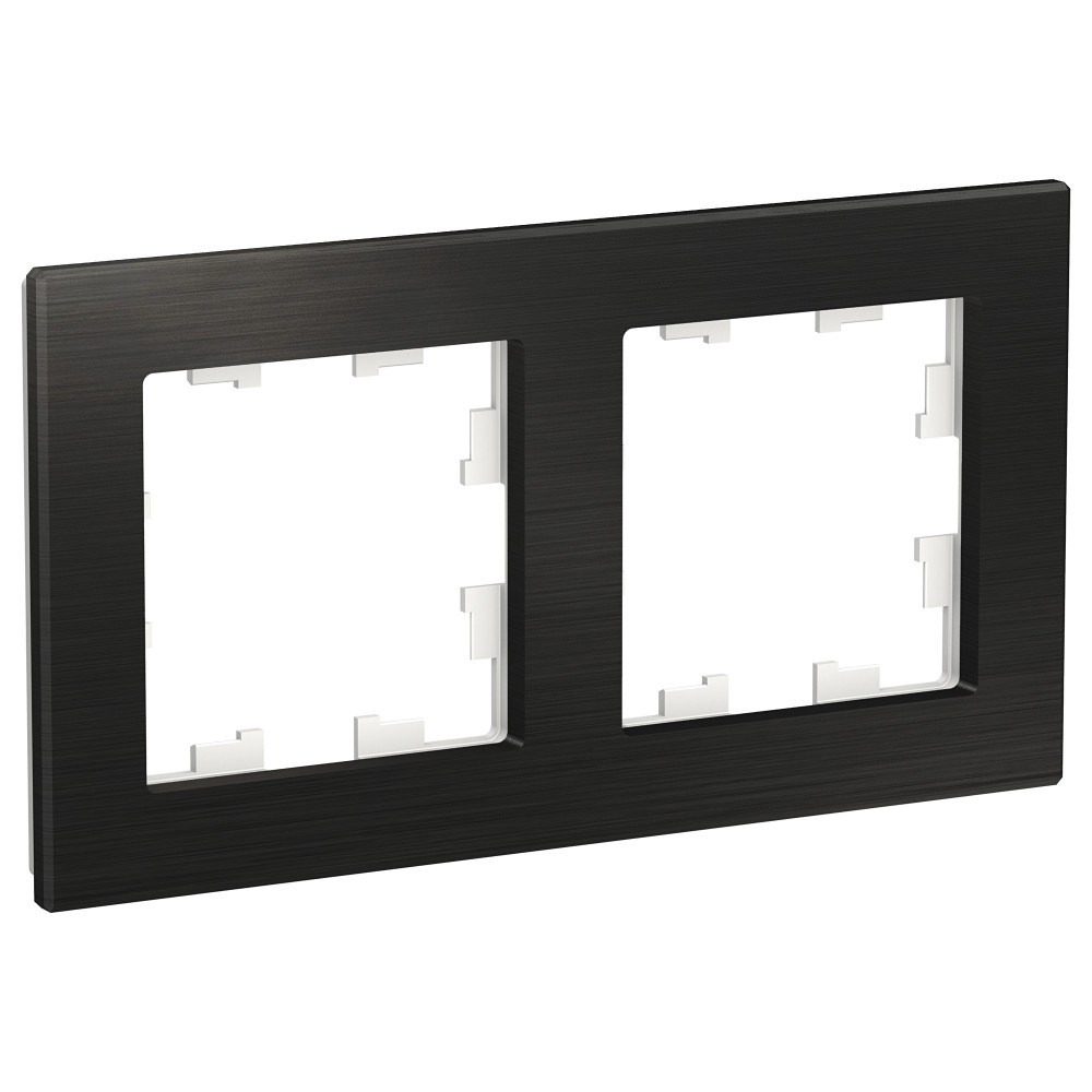 Рамка 2-м AtlasDesign Nature металл оникс 