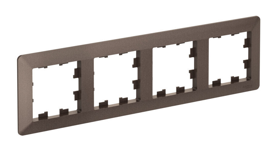 ATLASDESIGN AIR 4-постовая РАМКА, МОККО/дымчатый черный