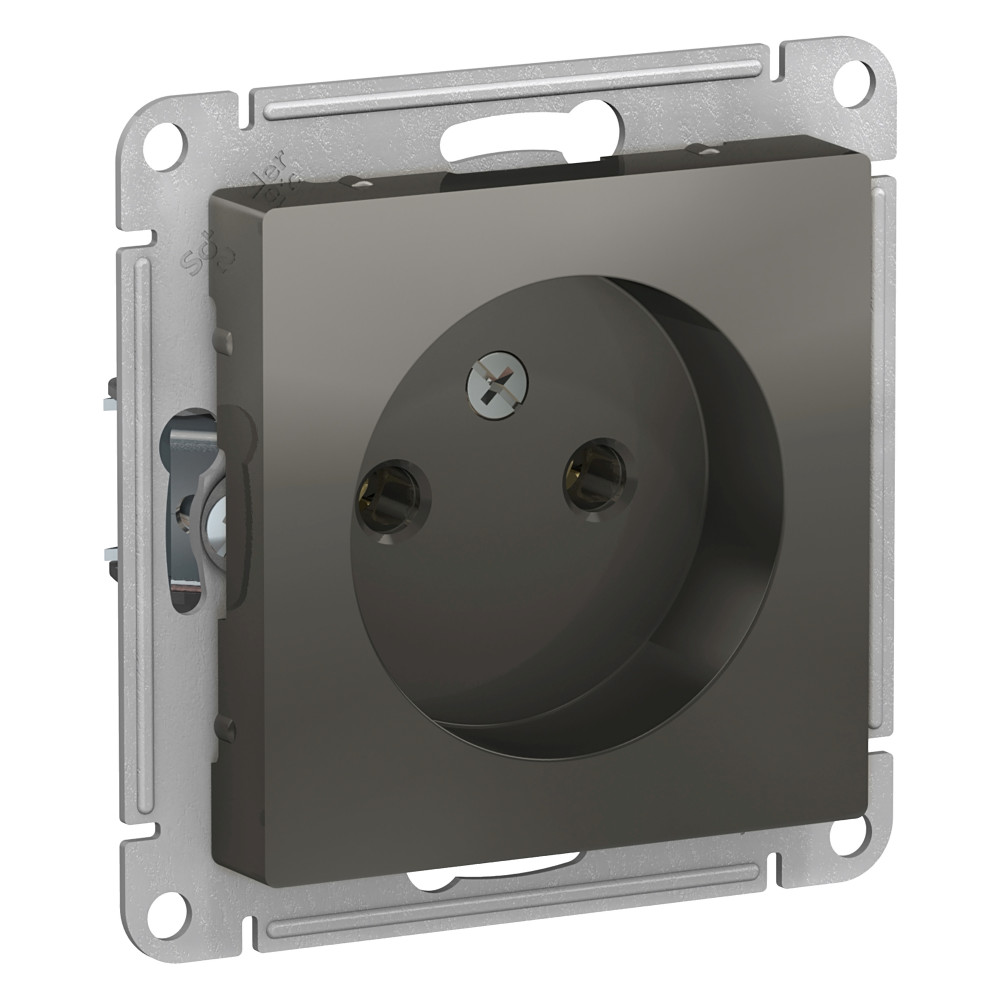 Розетка без з/к AtlasDesign 16А механизм сталь Schneider Electric