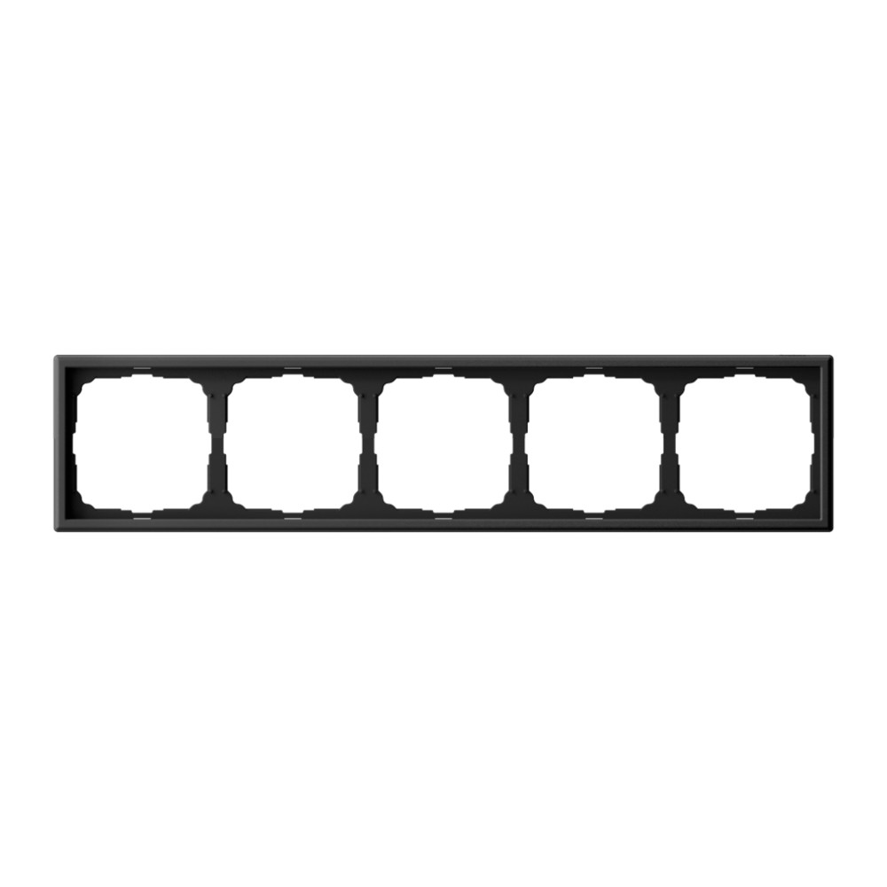 Рамка 5-постовая, универсальная, КАРБОН