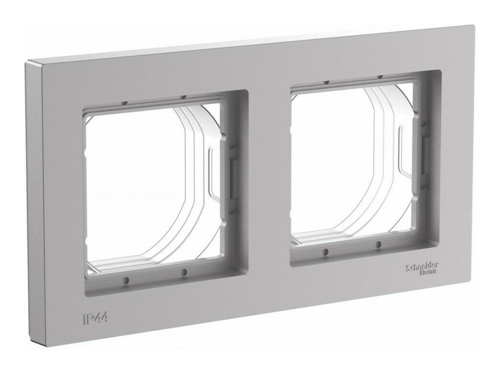 ATLASDESIGN AQUA 2-постовая РАМКА, IP44, АЛЮМИНИЙ