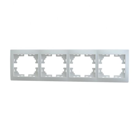 Рамка MIRA-149 4-ая горизонт., бел.