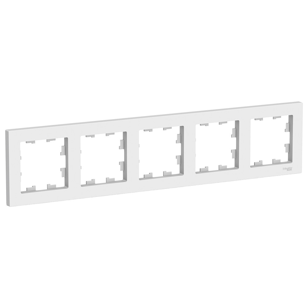 Рамка 5-постовая AtlasDesign универсальная белая Schneider Electric ATN000105