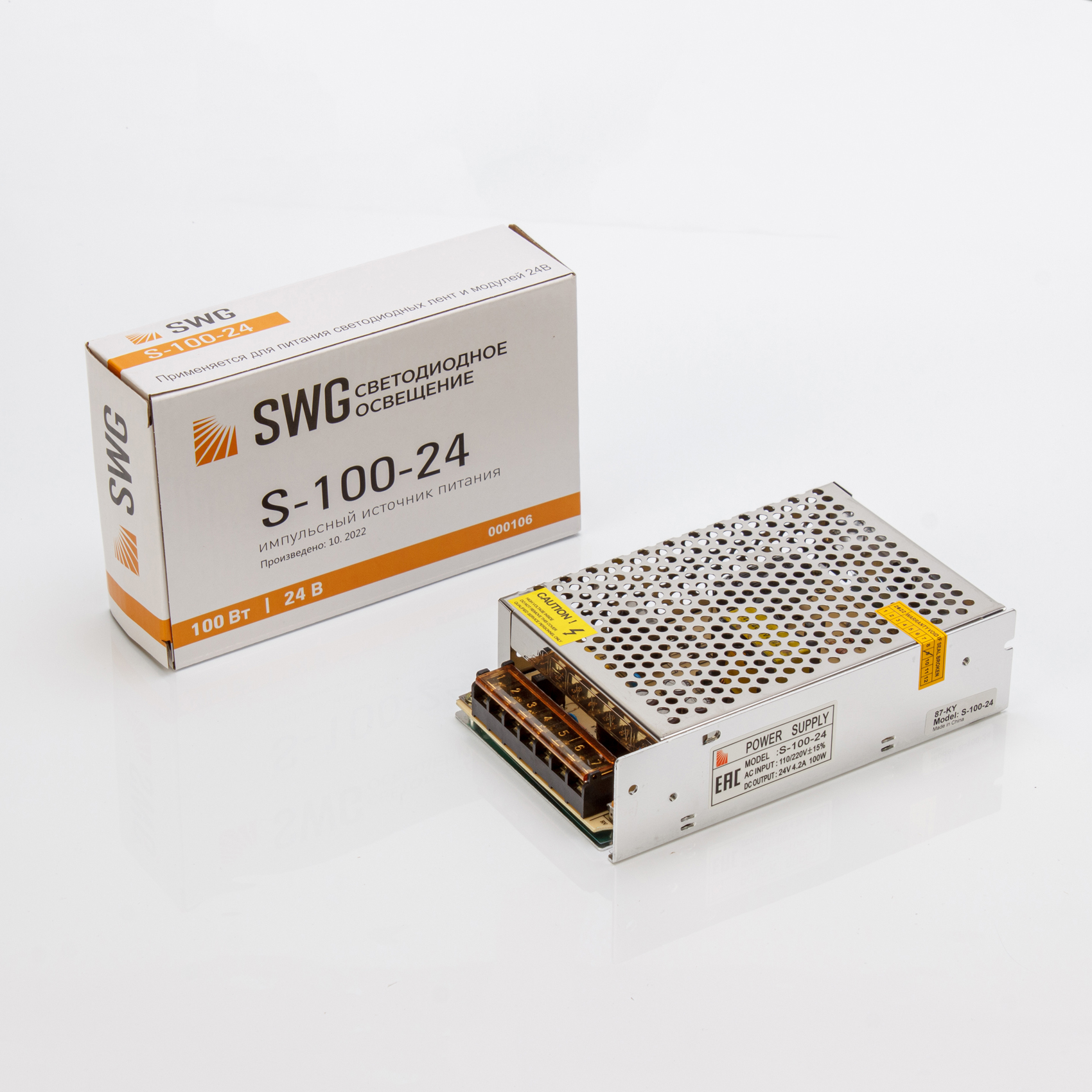 Блок питания 100W-24V IP20 