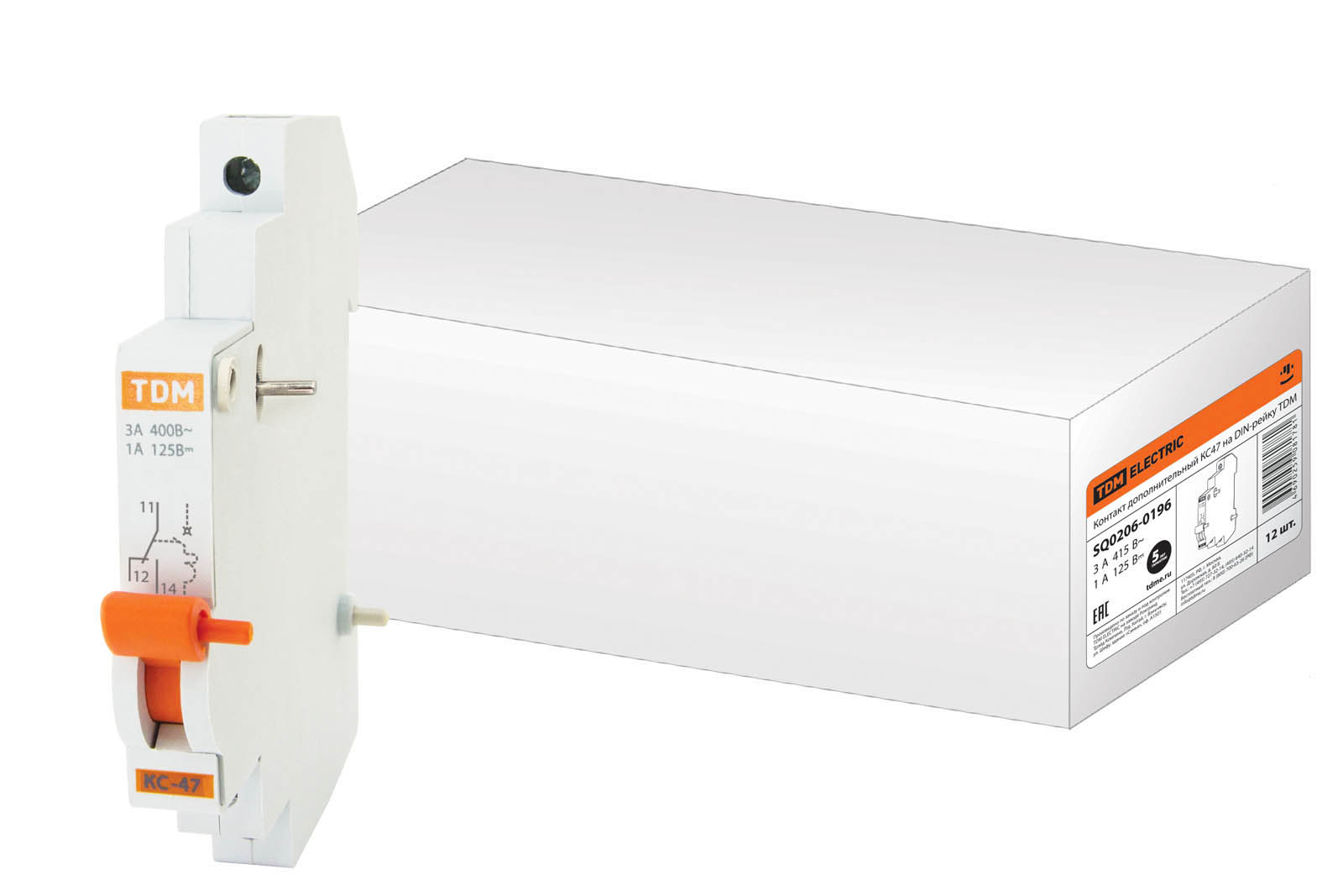 Контакт дополнительный КС 47 на DIN  TDM