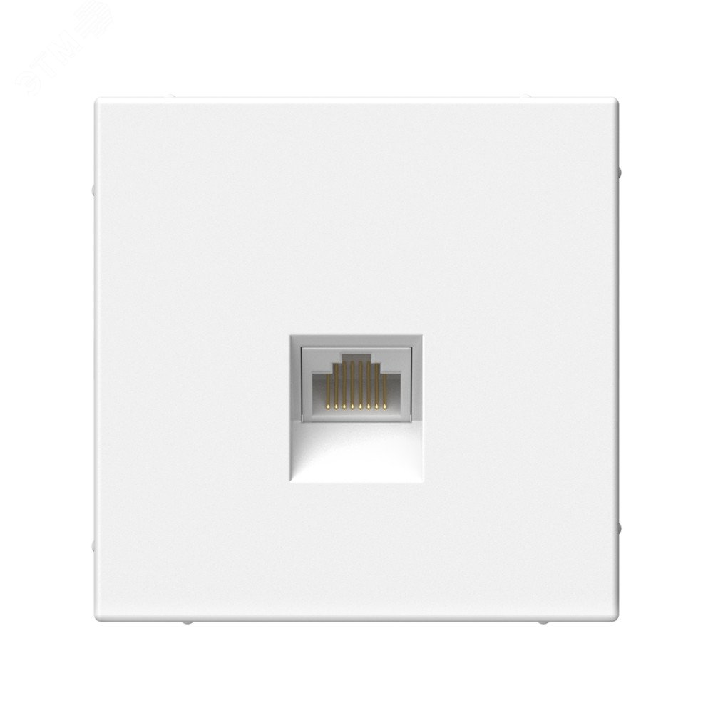 Розетка компьютерная RJ45, кат. 5е, механизм, БЕЛЫЙ