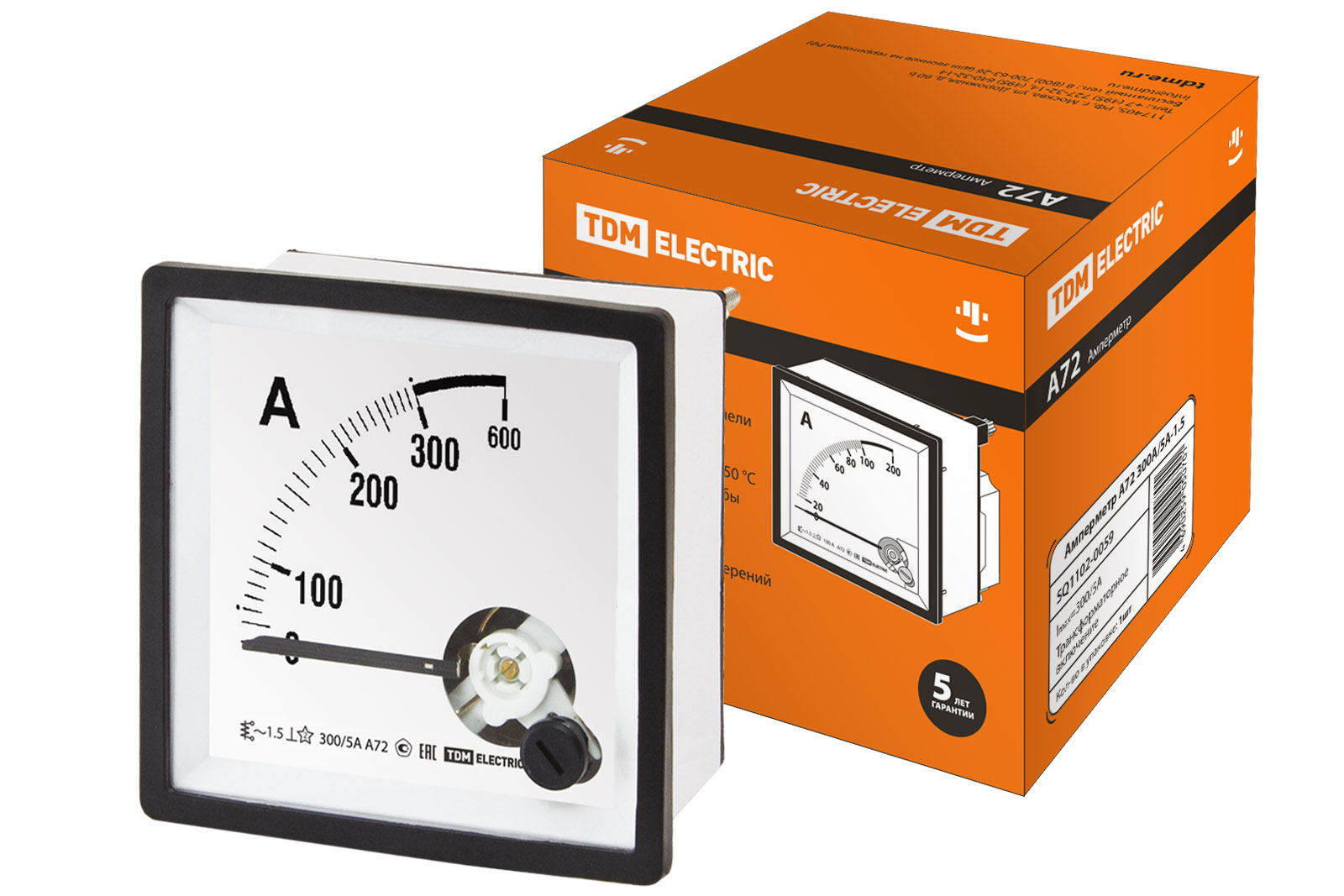 Амперметр А72 300/5А-1,5 TDM