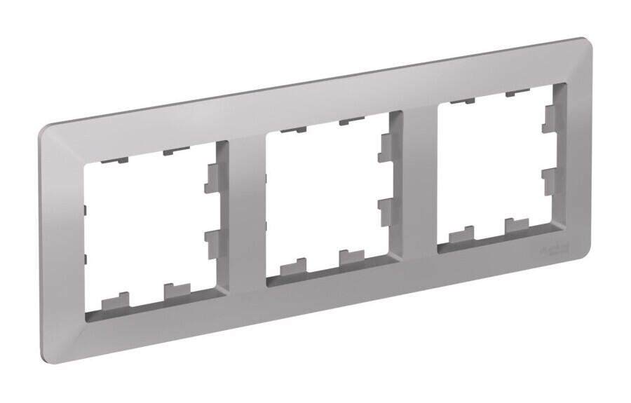 ATLASDESIGN AIR 3-постовая РАМКА, АЛЮМИНИЙ/дымчатый черный