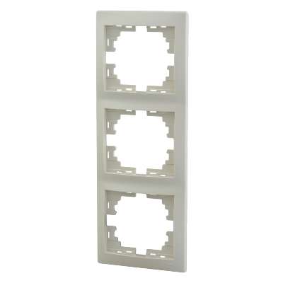 Рамка MIRA-153 3-ая вертик., крем