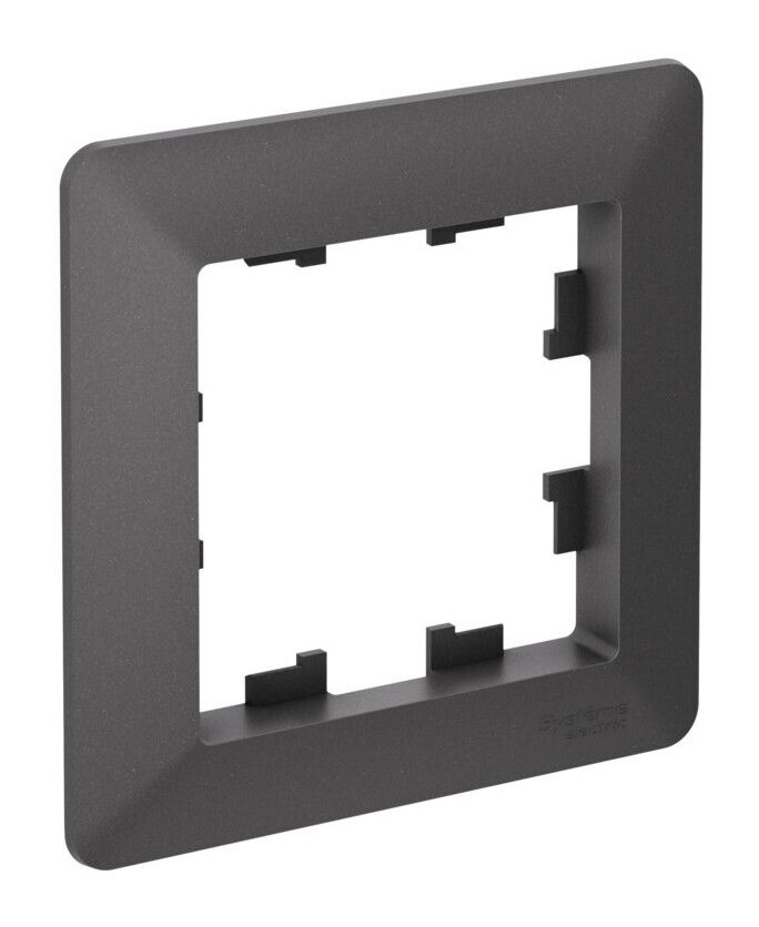 ATLASDESIGN AIR 1-постовая РАМКА, БАЗАЛЬТ/дымчатый черный