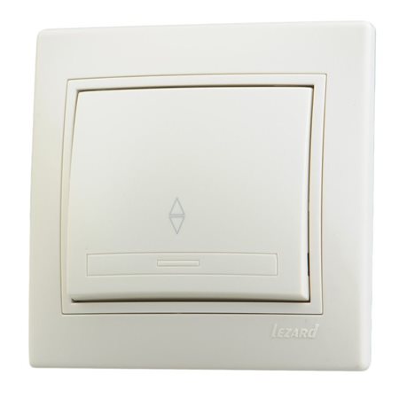 Выключатель MIRA-105 проходной крем