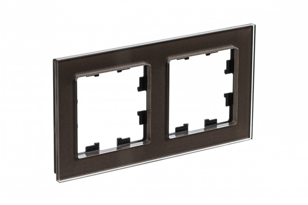 Рамка 2-м AtlasDesign Nature стекло мокко