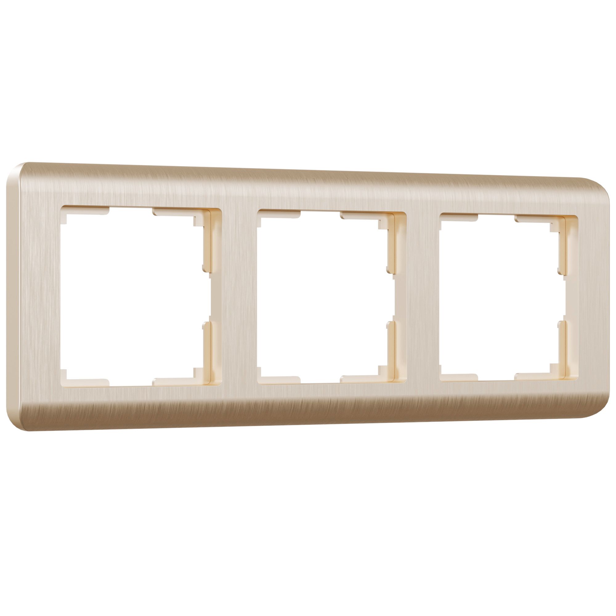 W0032111/ Рамка на 3 поста Stream (шампань)