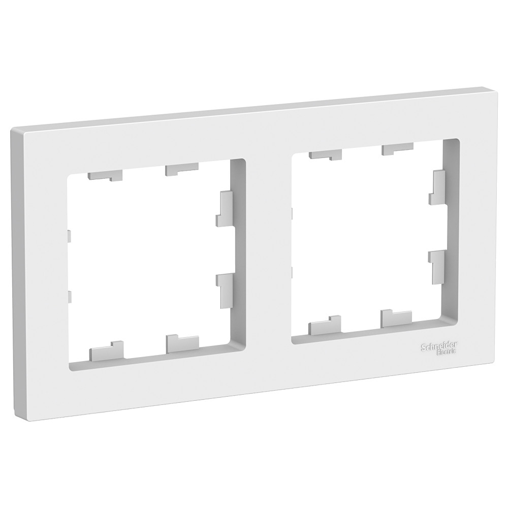 Рамка 2-постовая AtlasDesign универсальная белая Schneider Electric ATN000102