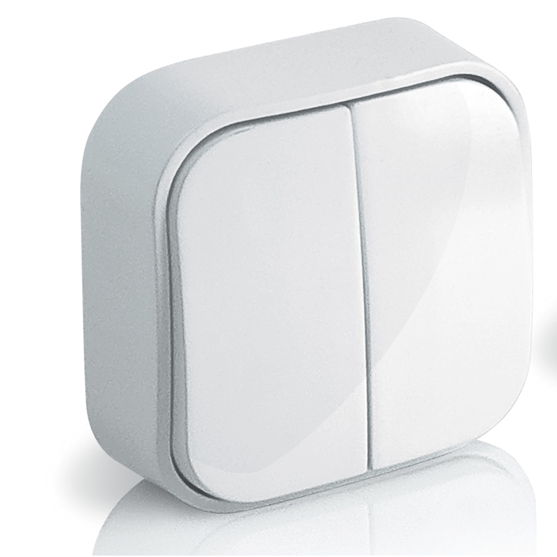 Выключатель 2-кл 10А Legrand Quteo Бел 782202