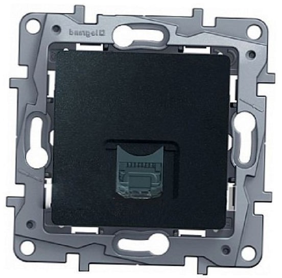 Розетка телефонная RJ11 антрацит Legrand ETIKA 