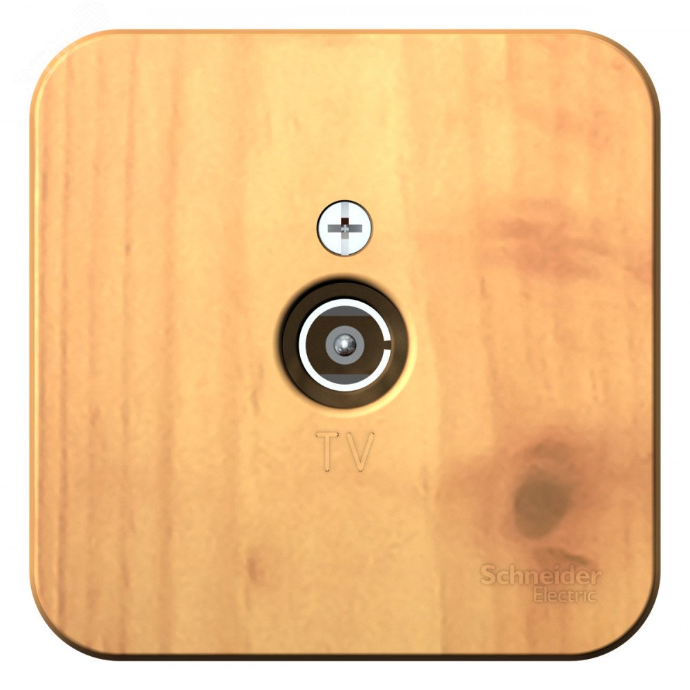 Коннектор ТВ BLANCA с изоляционной пластиной ясень