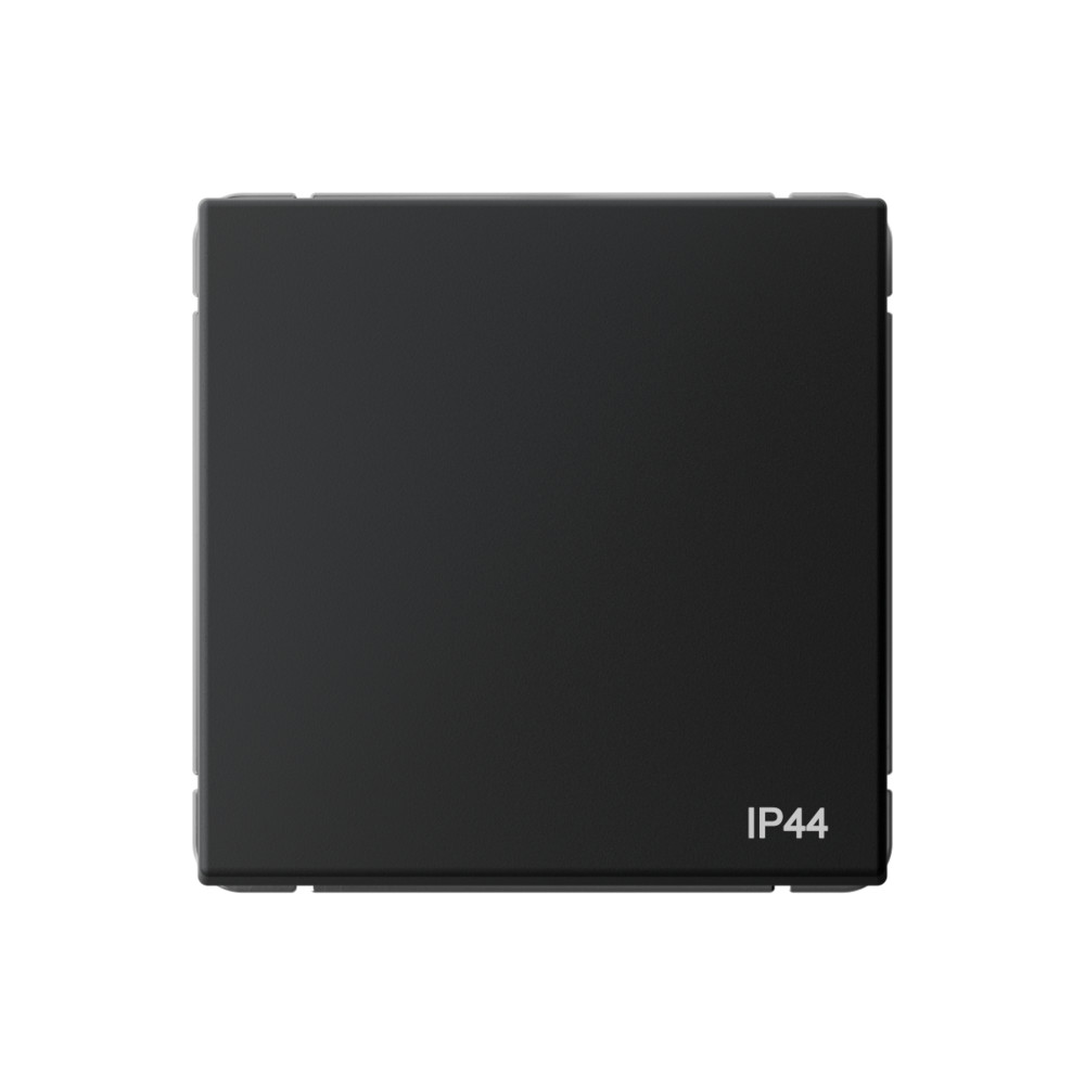 Переключатель 1-клавишный IP44, 10АХ, механизм, КАРБОН